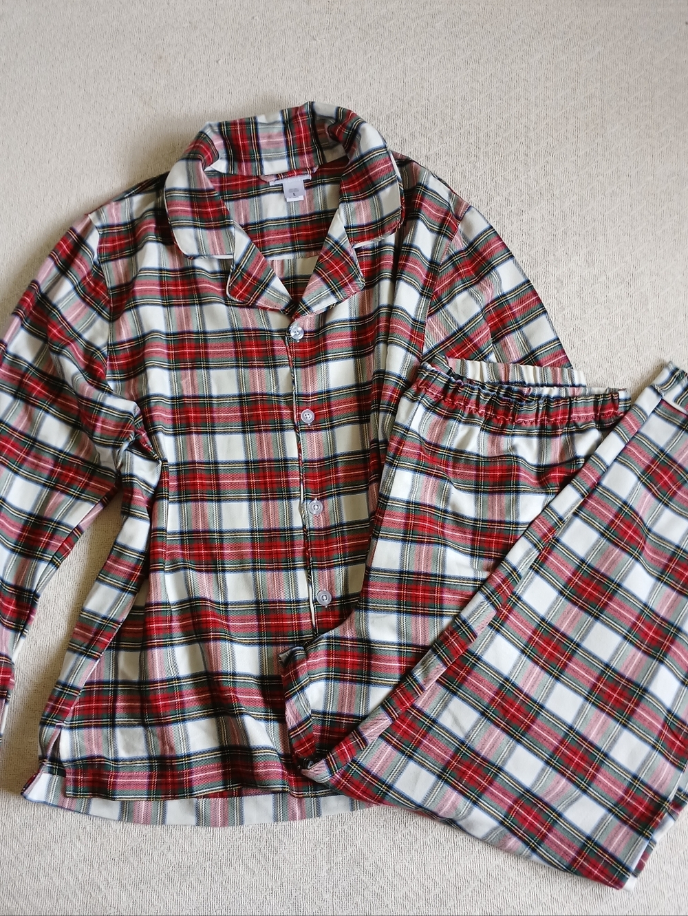 pottery barn ♡ plaid pajama sleep set holiday large cabin festival tartan - Picture 2 of 13